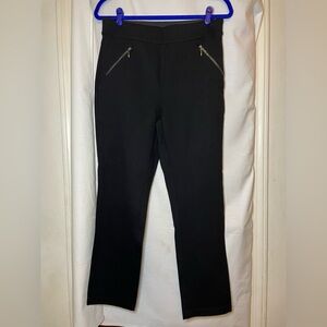 NWT INC International Concepts Deep Black Regular Straight Leg Pan Size 10P